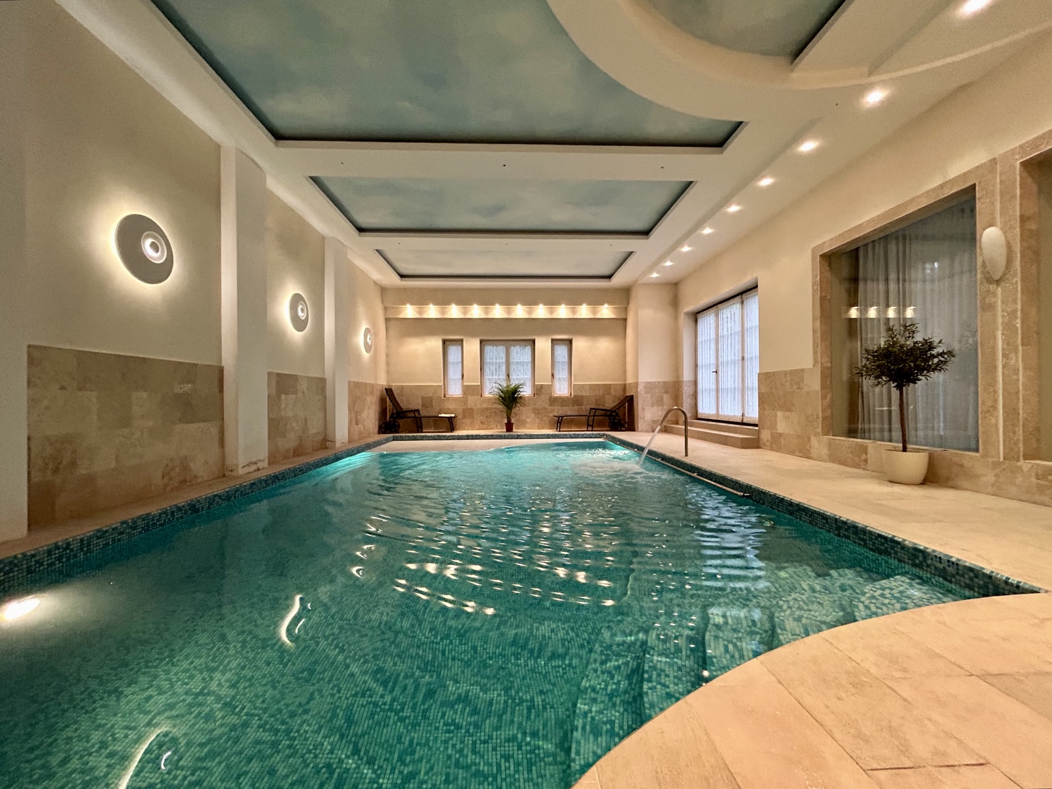 Indoor pool in an elegant interior