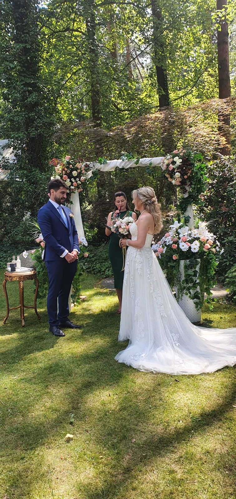 Wedding ceremony in the garden